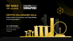 来WEEX交易所抽奖，赢TOKEN2049门票、金沙酒店住宿
